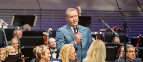 Opening of the 140th concert season / Gintaras Rinkevičius, Lukas Geniušas, 19.09.2020,foto: Jānis Vecbrālis