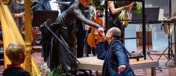 Koncerts arfai un sitamajiem instrumentiem - Dārta Tisenkopfa-Muselli, Marta Kauliņa-Pelnēna,foto: Jānis Vecbrālis