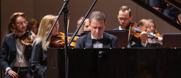 142-ojo koncertų sezono uždarymas. Guntis Kuzma ir Antons Lakhovskis,foto: Jānis Vecbrālis