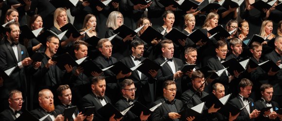 Arnoldo Schoenbergo „Gurre Lieder“. Koncertų salės „Lielais dzintars“ 10-mečio jubiliejus,foto: Valters Pelns