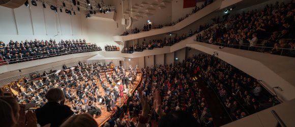 Arnoldo Schoenbergo „Gurre Lieder“. Koncertų salės „Lielais dzintars“ 10-mečio jubiliejus,foto: Valters Pelns