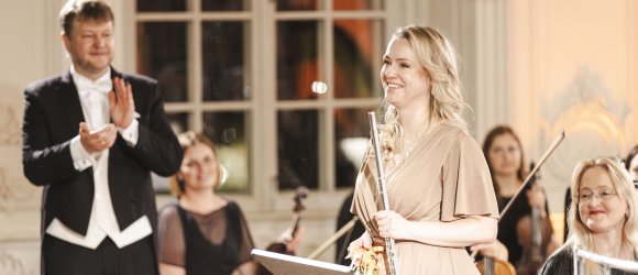 Francijos simfoninė elegancija Rundalės rūmuose - Guntis Kuzma ir Egija Sproģe,foto: Jānis Porietis