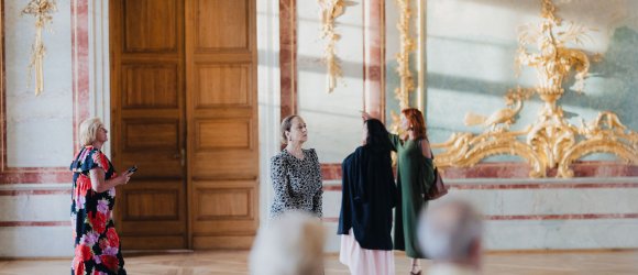 Liepojos garsai Rundalės rūmuose su Guntis Kuzma ir Robertu Beinariu,foto: Jānis Porietis