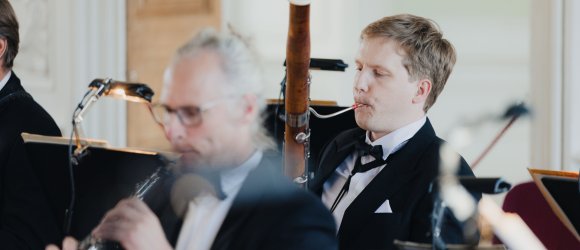 Liepojos garsai Rundalės rūmuose su Guntis Kuzma ir Robertu Beinariu,foto: Jānis Porietis