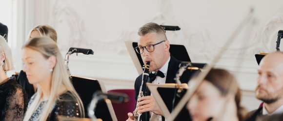 Liepojos garsai Rundalės rūmuose su Guntis Kuzma ir Robertu Beinariu,foto: Jānis Porietis