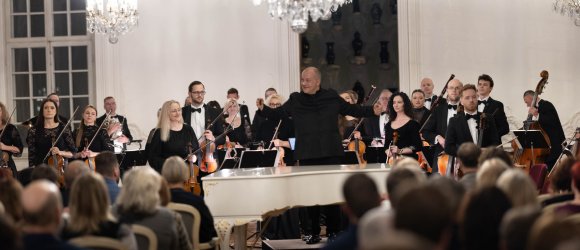 Liepojos garsai Rundalės rūmuose - Kasparas Uinskas ir Atvars Lakstīgala,foto: Nils Vilnis