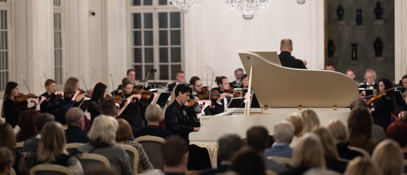 Liepojos garsai Rundalės rūmuose - Kasparas Uinskas ir Atvars Lakstīgala,foto: Nils Vilnis