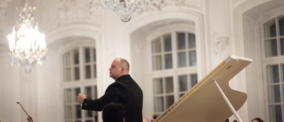 Liepojos garsai Rundalės rūmuose - Kasparas Uinskas ir Atvars Lakstīgala,foto: Nils Vilnis
