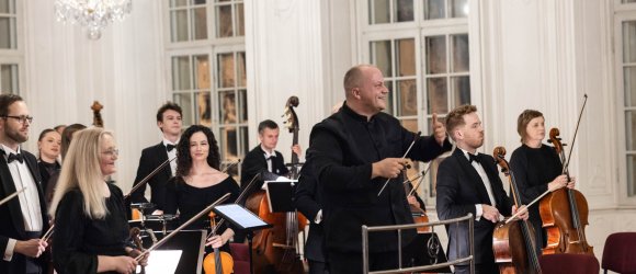 Liepojos garsai Rundalės rūmuose - Kasparas Uinskas ir Atvars Lakstīgala,foto: Nils Vilnis