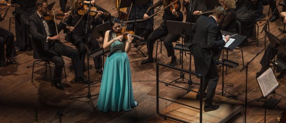ŽVAIGŽDŽIŲ FESTIVALIS - Annelien van Wauwe, Yuki Hirano ir Guntis Kuzma,foto: Kārlis Volkovskis