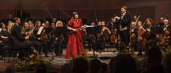 ŽVAIGŽDŽIŲ FESTIVALIS - Annelien van Wauwe, Yuki Hirano ir Guntis Kuzma,foto: Kārlis Volkovskis