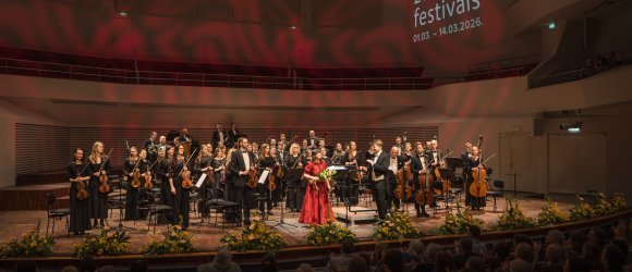 ŽVAIGŽDŽIŲ FESTIVALIS - Annelien van Wauwe, Yuki Hirano ir Guntis Kuzma,foto: Kārlis Volkovskis