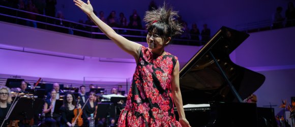 ŽVAIGŽDŽIŲ FESTIVALIS - Hiromi ir Liepojos simfoninis orkestras,foto: Valters Pelns