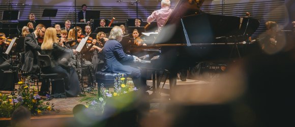 ŽVAIGŽDŽIŲ FESTIVALIS - Christianas Lindbergas ir Rolandas Pöntinenas,foto: Edgars Pohevičs