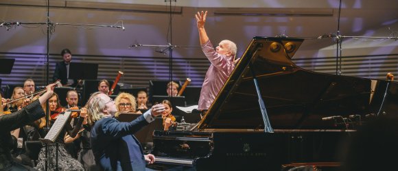 ŽVAIGŽDŽIŲ FESTIVALIS - Christianas Lindbergas ir Rolandas Pöntinenas,foto: Edgars Pohevičs
